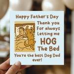 Best Dog Dad Ever Card For Fathers Day From The Dog Fathers Day