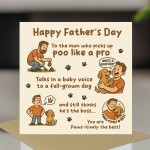 Funny Card For Fathers Day From The Dog Fathers Day Card