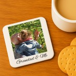 Personalised Grandad Gift Grandad And Me Photo Coaster Gift