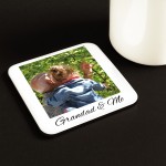 Personalised Grandad Gift Grandad And Me Photo Coaster Gift