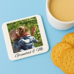 Personalised Grandad Gift Grandad And Me Photo Coaster Gift