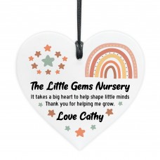 Gift For Teacher Heart Acrylic Plaque Personalised Thank You