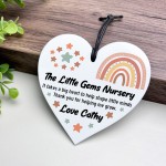 Gift For Teacher Heart Acrylic Plaque Personalised Thank You