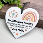 Gift For Teacher Heart Acrylic Plaque Personalised Thank You