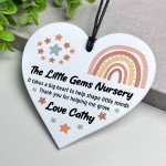 Gift For Teacher Heart Acrylic Plaque Personalised Thank You
