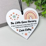 Gift For Teacher Heart Acrylic Plaque Personalised Thank You