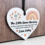 Gift For Teacher Heart Acrylic Plaque Personalised Thank You