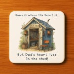 Funny Dad Gift For Fathers Day Birthday DAD COASTER Shed Decor