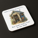 Funny Dad Gift For Fathers Day Birthday DAD COASTER Shed Decor