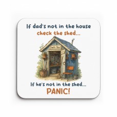 Funny Gift For Fathers Day DAD Coaster Funny Gift For Daddy Dad