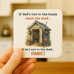 Funny Gift For Fathers Day DAD Coaster Funny Gift For Daddy Dad