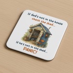 Funny Gift For Fathers Day DAD Coaster Funny Gift For Daddy Dad