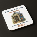 Funny Gift For Fathers Day DAD Coaster Funny Gift For Daddy Dad