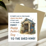 Funny Humour Fathers Day Card For Dad From Daughter Son Kids