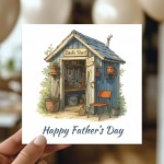 Cute Fathers Day Card For Dad Grandad From Granddaughter