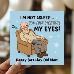 Funny Birthday Card For Dad Joke Card Old Dad From Daughter Son 