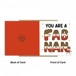 You Are A FAB NAN Card Happy Birthday Card For Nan From Grandson