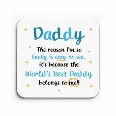 Gifts For Daddy DADDY COASTER Daddy Birthday Gift For Christmas