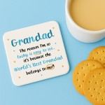 Gifts For Grandad GRANDAD COASTER Grandad Birthday Gift