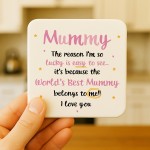 Gifts For Mummy MUMMY COASTER Mummy Birthday Gift From Daughter