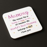 Gifts For Mummy MUMMY COASTER Mummy Birthday Gift From Daughter