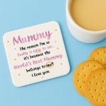 Gifts For Mummy MUMMY COASTER Mummy Birthday Gift From Daughter