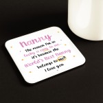 Gifts For Nanny NANNY COASTER Nanny Birthday Gift