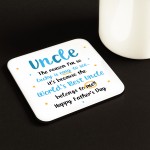 Gifts For Uncle UNCLE COASTER Uncle Birthday Gift For Christmas