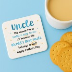 Gifts For Uncle UNCLE COASTER Uncle Birthday Gift For Christmas
