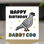 Funny Card For Dad For Birthday DADDY COO Card With Envelope