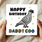 Funny Card For Dad For Birthday DADDY COO Card With Envelope