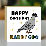 Funny Card For Dad For Birthday DADDY COO Card With Envelope