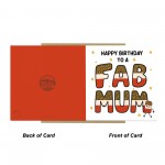 Happy Birthday Card For Mum FAB MUM CARD From Daughter Son