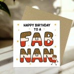 Happy Birthday Card For Nan FAB NAN CARD From Granddaughter