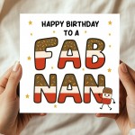 Happy Birthday Card For Nan FAB NAN CARD From Granddaughter