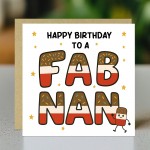 Happy Birthday Card For Nan FAB NAN CARD From Granddaughter