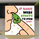 Funny NAN Card Birthday Card For Nan From Granddaughter Grandson