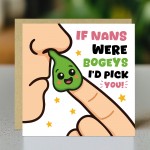 Funny NAN Card Birthday Card For Nan From Granddaughter Grandson