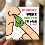 Funny NAN Card Birthday Card For Nan From Granddaughter Grandson