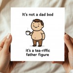 Funny Card For Dad For Fathers Day Birthday DAD BOD Card