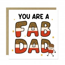 You Are A FAB DAD Card Happy Birthday Card For Dad From Daughter