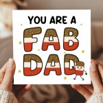 You Are A FAB DAD Card Happy Birthday Card For Dad From Daughter