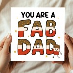 You Are A FAB DAD Card Happy Birthday Card For Dad From Daughter