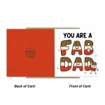 You Are A FAB DAD Card Happy Birthday Card For Dad From Daughter