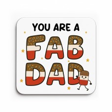 You Are A FAB DAD Coaster Happy Birthday Gift For Dad From Son