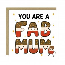 You Are A FAB MUM Card Happy Birthday Card For Mum From Daughter
