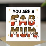 You Are A FAB MUM Card Happy Birthday Card For Mum From Daughter