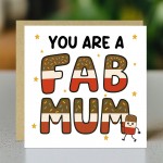 You Are A FAB MUM Card Happy Birthday Card For Mum From Daughter