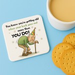 Funny Dad Gift For Dad Grandad COASTER Joke Dad Grandad Gift