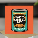 Funny Joke Cards For Dad For Fathers Day TOP FARTER Dad Card